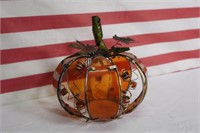 Glass and wire Pumpkin