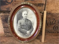 Military Portrait in Frame WW1 Aust Photo