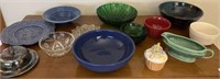 Assortment of bowls, gravy dish, pitchers, other