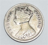 Queen Victoria Hong Kong 10 Cents 800 Silver 1899