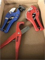 Lot of 4 PVC Pipe Cutters