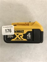 DeWalt 20V XR Lithium Ion 4 AH battery