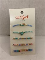(2x bid)Cat & Jack 5pc Assorted Bracelets
