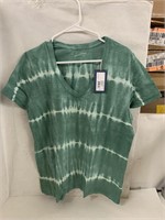 (6x bid)Universal Thread V-Neck Tie Dye Shirt-L