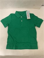 (6x bid)Cat & Jack Green Polo Shirt-4T