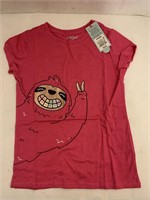 (12x bid)Cat & Jack Pink Sloth T-Shirt-Small