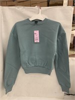 (32x bid)Wild Fable Teal Sweatshirt-Asst. Sizes