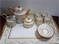 China tea set w tray