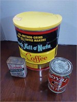 Vintage kitchen supplies cans