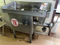 Commercial Stainless Steel Meat Grinding Station