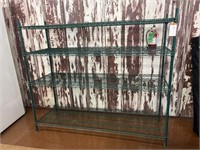 Green Metal Shelves