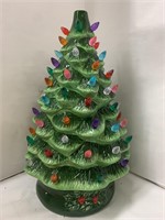 Ceramic LED Christmas Tree 21"T With Star For Top
