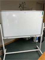 Large Office Dry Erase Board on Rollers