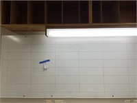 Dry Erase Board+Light Fixture+Cubby