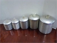 5pc metal canister set