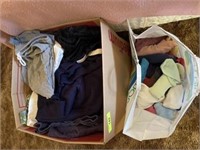 Men's clothes and bag of socks
