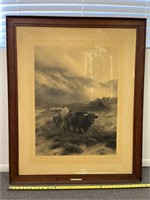 VERY OLD SIGNED PETER GRAHAM ENGRAVING ETCHING