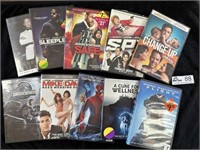 LOT OF 10 DVDS