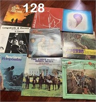 lot of 9 vintage records some signed