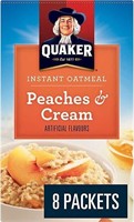 NEW (Aug/19/23) 8 Pack QUAKER Peaches & Cream