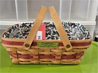 HOLIDAY CHEER BASKET W/LINER & PROTECTOR