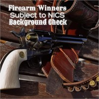 Firearms Winners Subject to Background Check
