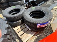 QTY 4- ST225/75R15 Radial Trailer Tires NO RESERVE