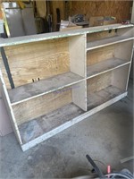 42”x67” wood shelf unit