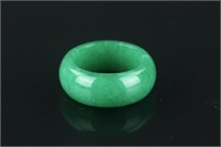 Chinese Emerald Green Hardstone Ring