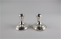 Vintage Weighted Sterling Silver Candlesticks