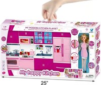 Deluxe My Modern Kitchen Mini Playset with Doll