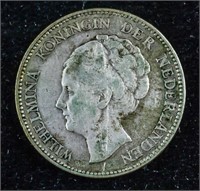 Netherlands 1 Gulden 1929 Wilhelmina