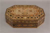 Wooden Jewelry Box with Inlay