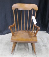 COLONIAL STYLE SOLID MAPLE ROCKER