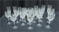 20 PC CRYSTAL STEMWARE BY CRISTAL D'ARQUES