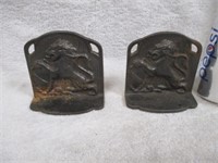 Cast Iron Small Bookends Lions