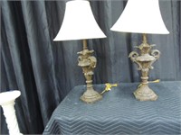 PAIR OF ANTIQUE LAMPS