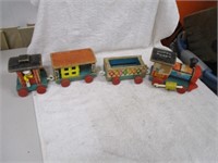 Wooden Fisher Price Huffy Puffy Train