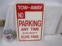 Plastic Elvis Parking Sign