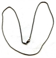 Sterling Braided Necklace Chain 18"