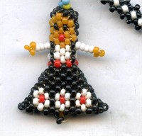 Glass Bead Necklace & Dancing Girls 24"