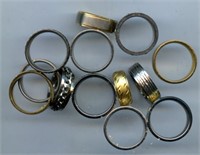 Titanium Spike Bnad Rings sizes 9-13