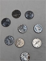 1940'50's CAD Nickels