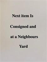 Next Item is Consigned  - Different Yard