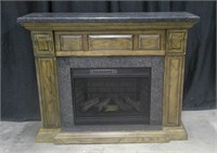 VERYNICE MARBLE TOP FIREPLACE WORKING
