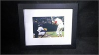 STAN MUSIAL SIGNED FRAMED 5X7 W/ COA  "STAN THE MA