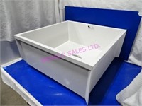1X,24"x24" MOLDED STONE MOP BASIN (NOTE!)