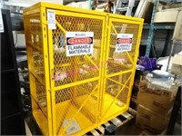 1X,60"x30"x65"H YELLOW LOCK-UP SECURITY CAGE