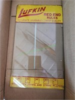 Lufkin Red End Rules Display Glass Piece