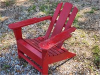 Adirondack Style Wooden Chair